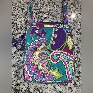 Vera Bradley purple paisley crossbody purse